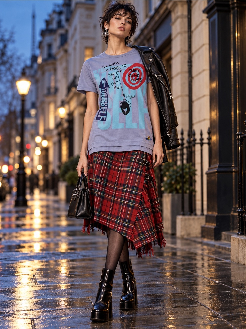 Vivienne Westwood FW13 Trees Save Lives Acorn Graphic T-Shirt S Italy